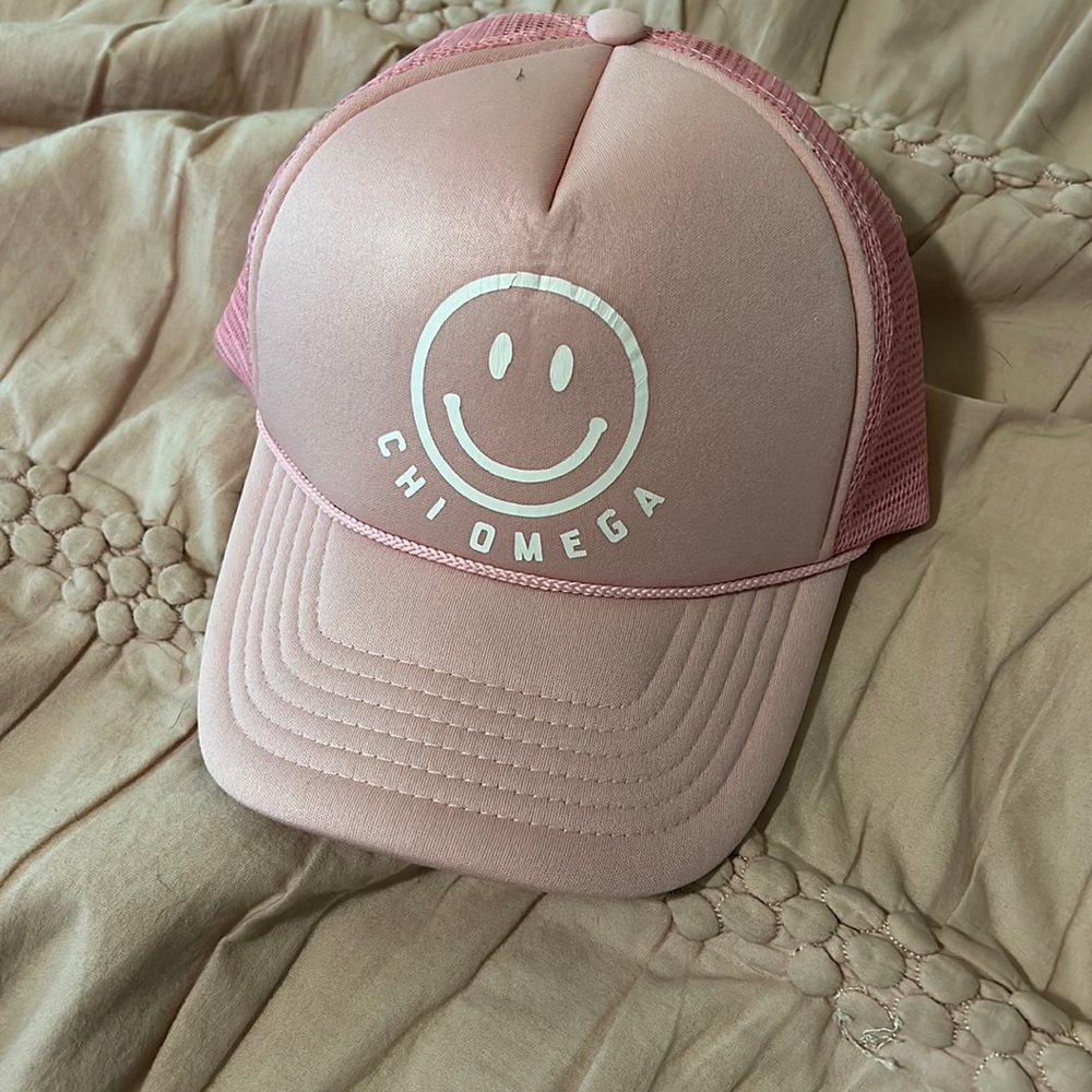 chi omega trucker hat